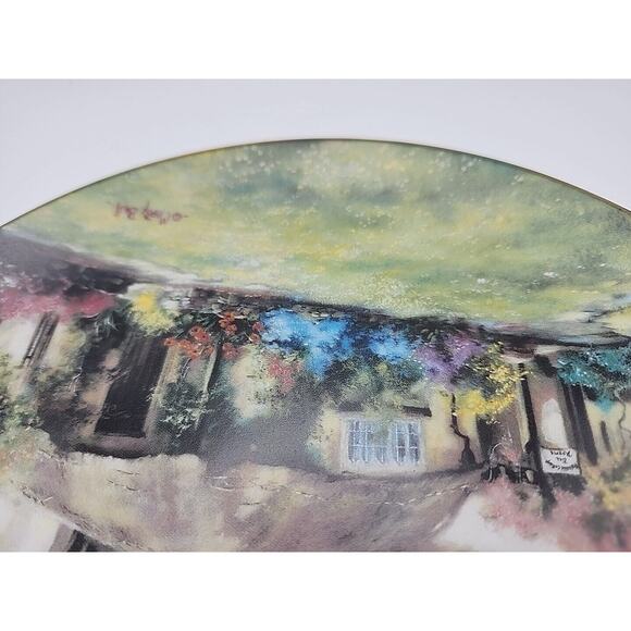 THE PERIWINKLE TEA ROOMS Plate English Country Cottages Marty Bell 1990 #3078G - Picture 7 of 8